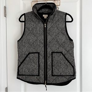 J. CREW HERRINGBONE VEST